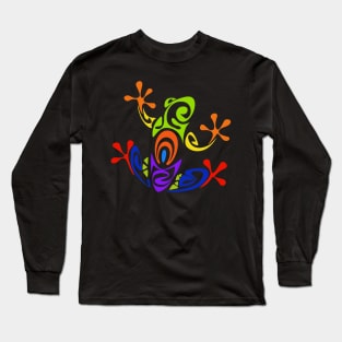 Tribal Art Frog Long Sleeve T-Shirt